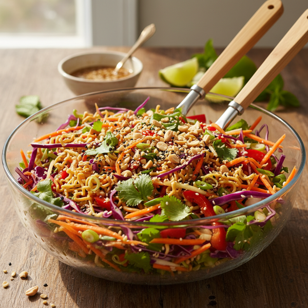 Tangy Crunchy Ramen Noodle Salad recipe
