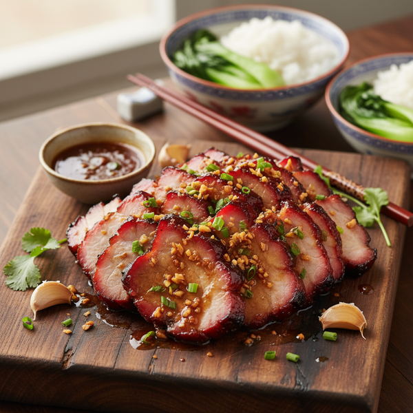 Tangy Garlic Glazed Chinese BBQ Pork recipe