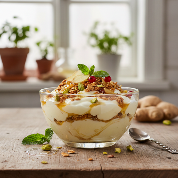 Tangy Ginger Yogurt Delight recipe