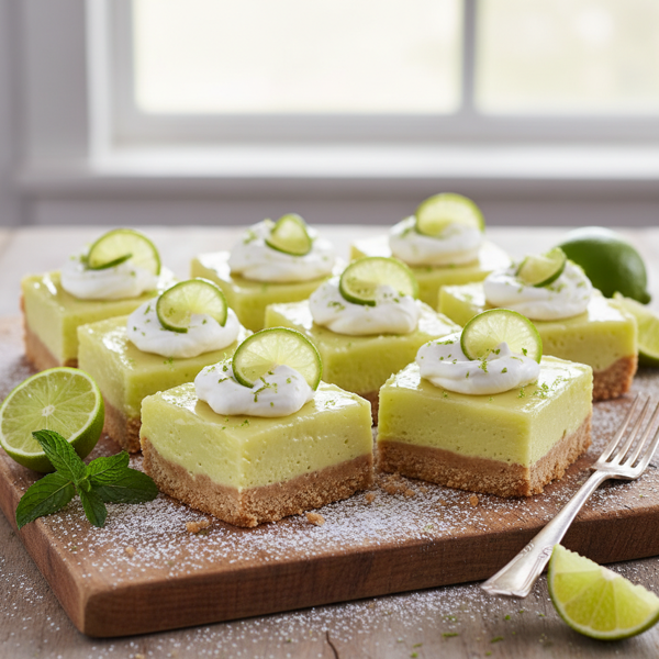 Tangy Key Lime Cream Bars recipe