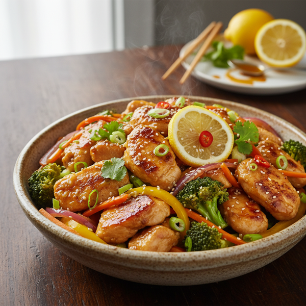 Tangy Lemon Chicken Stir-Fry recipe