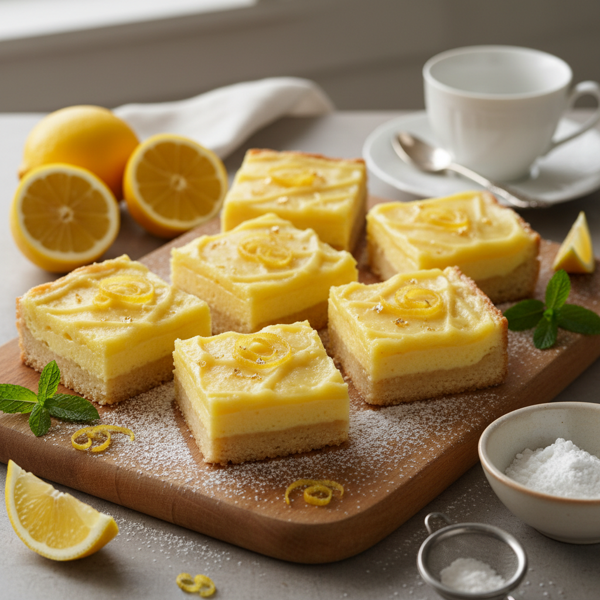 Tangy Lemon Delight Squares recipe