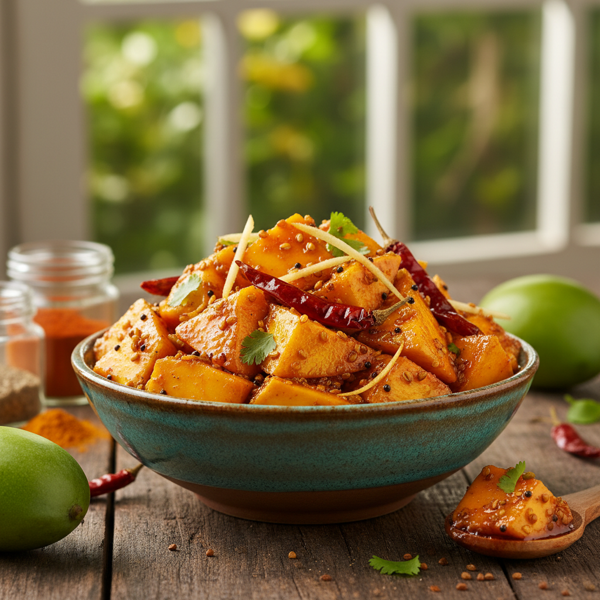 Tangy Mango Delight Pickle recipe