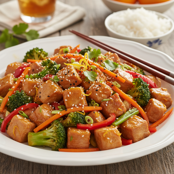 Tangy Orange Pork Stir-Fry recipe