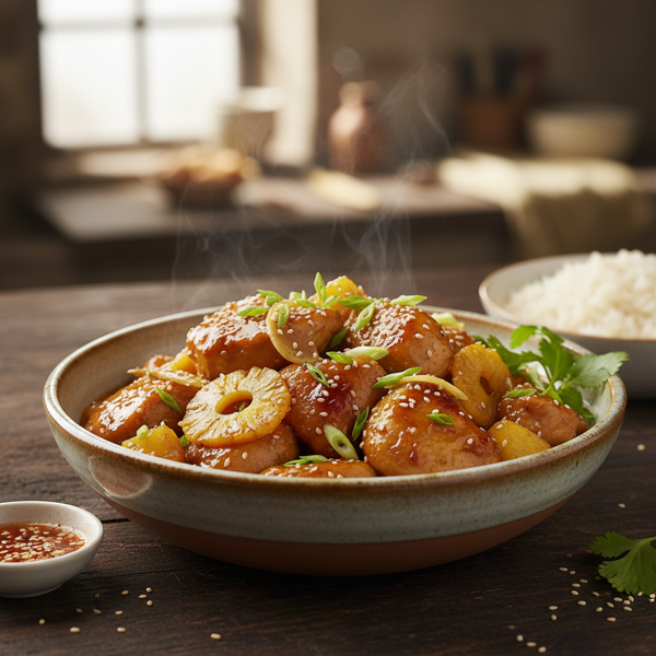 Tangy Pineapple Ginger Chicken recipe