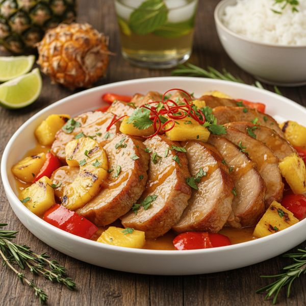 Tangy Pineapple Pork Delight recipe