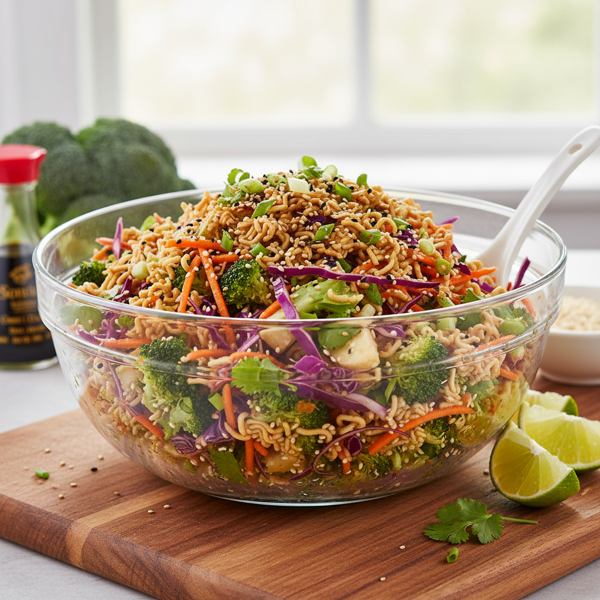 Tangy Ramen Broccoli Crunch Salad recipe