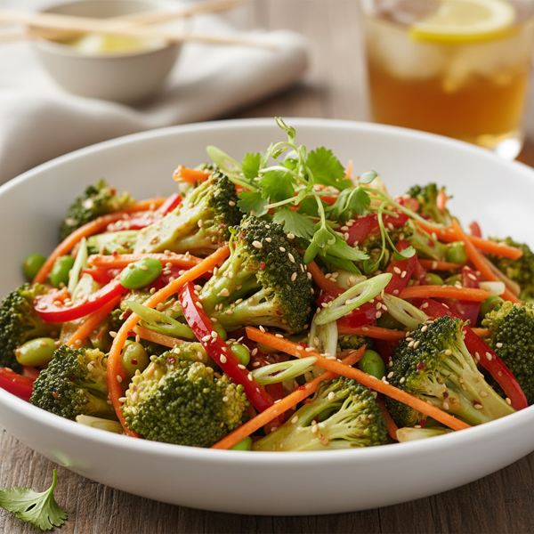 Tangy Sesame-Ginger Broccoli Salad recipe