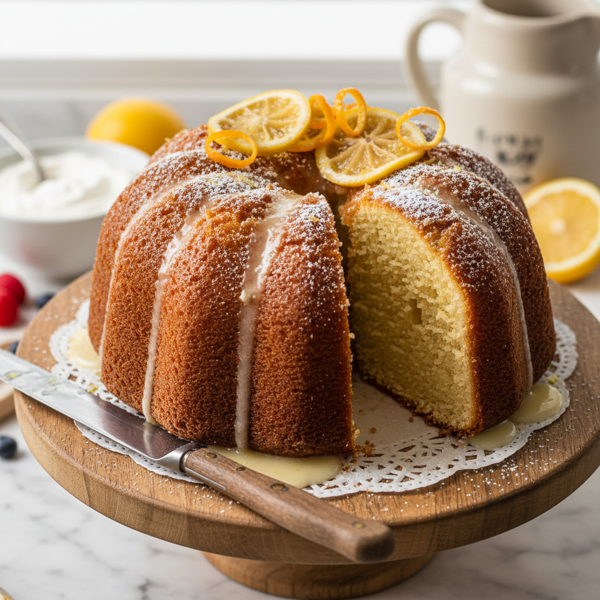 Tangy Southern Sour Cream Pound Cake recipe