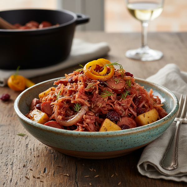 Tangy Sweet and Sour Sauerkraut Delight recipe