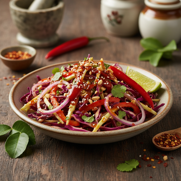 Tangy Sweet and Spicy Cabbage Delight recipe