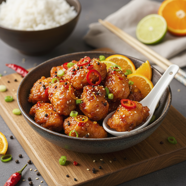 Tangy Szechwan Citrus Chicken recipe