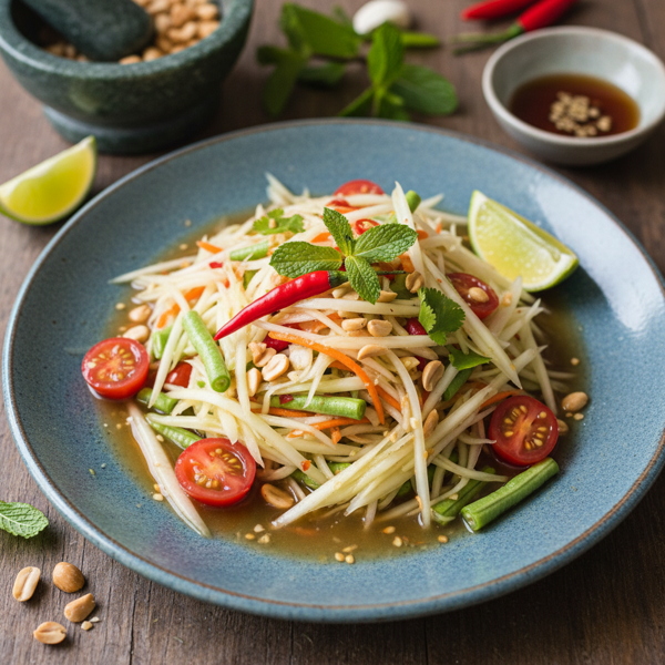 Tangy Thai Green Papaya Salad recipe