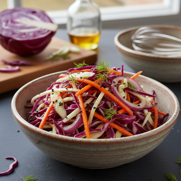 Tangy Vinegar Coleslaw Delight recipe