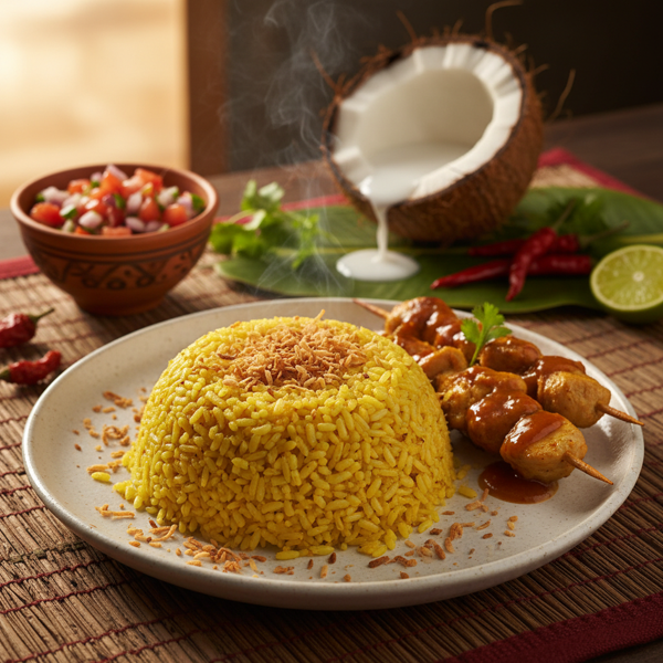 Tanzanian Yellow Coconut Rice Delight recipe
