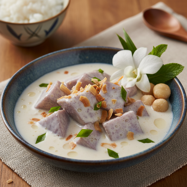 Taro Delight in Creamy Coconut Sauce recipe