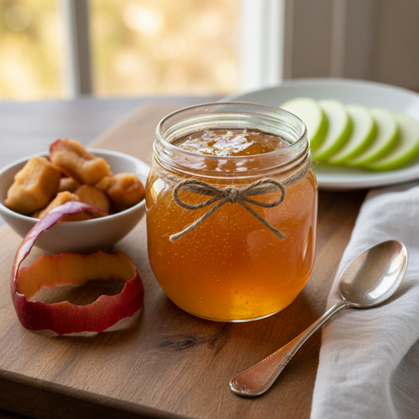 Tart Apple Jelly from Cores and Peels recipe