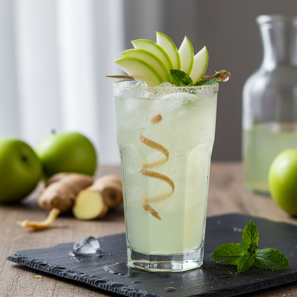 Tart Green Apple & Ginger Elixir recipe