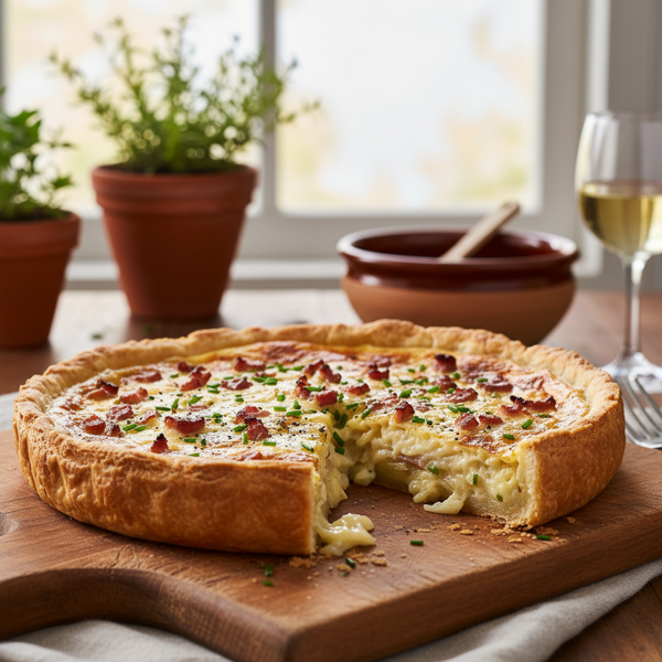 Tarte à l'Oignon Alsacienne recipe
