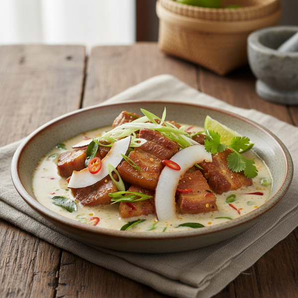 Tender Coconut Pork Delight recipe