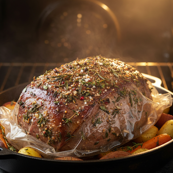 Tender Herb-Roasted Rump Roast in an Oven Bag recipe