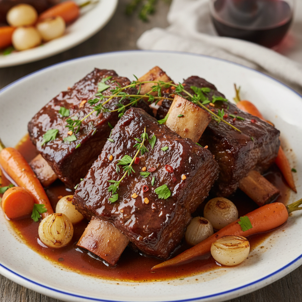 Tender Melt-In-Your-Mouth Pressure Cooker Short Ribs recipe