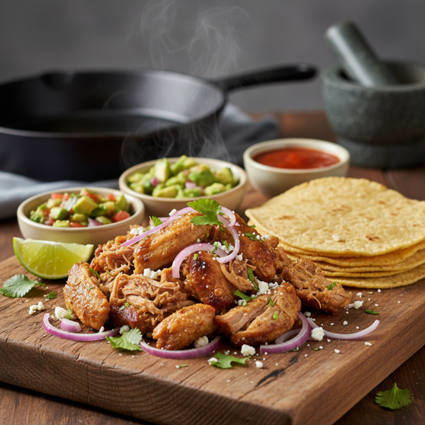 Tender and Flavorful Low-Fat Carnitas recipe