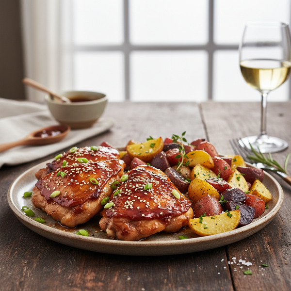 Teriyaki Chicken with Savory Potato Medley recipe
