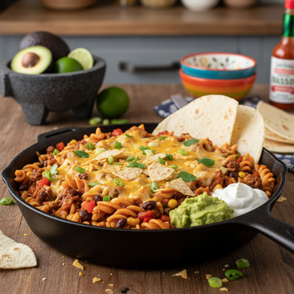 Tex-Mex Beef Noodle Delight recipe