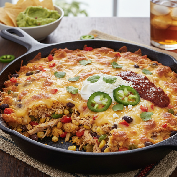 Tex-Mex Chicken Tamale Bake recipe