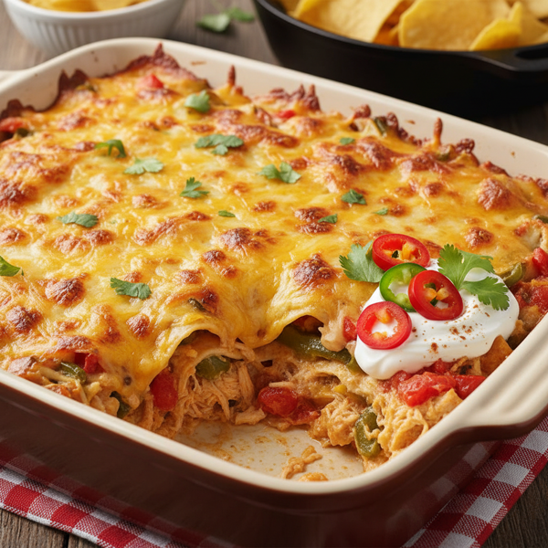 Tex-Mex King Ranch Chicken Casserole recipe