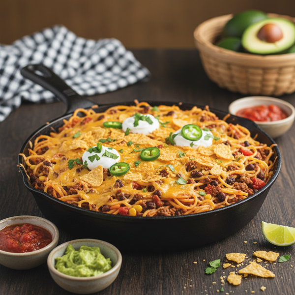 Tex-Mex Spaghetti Bake recipe