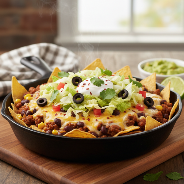Tex-Mex Taco Pizza Casserole recipe