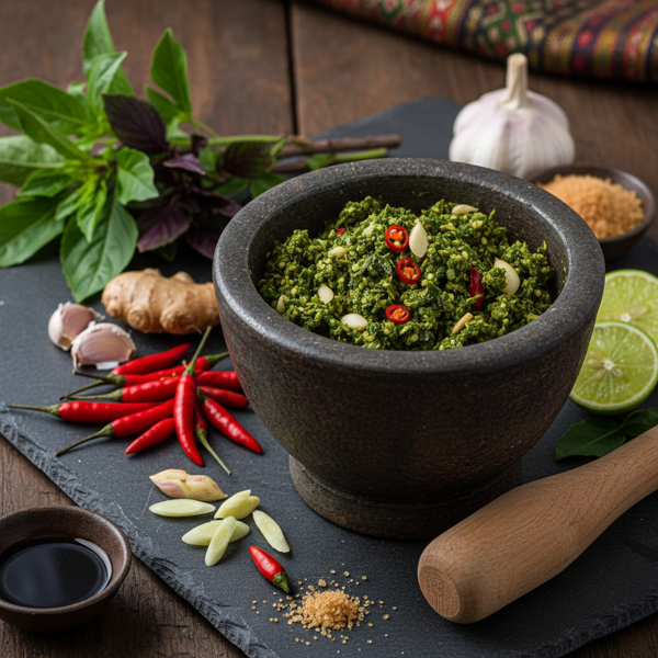 Thai Basil and Chili Stir-Fry Paste recipe