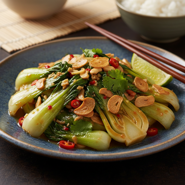 Thai Garlic Bok Choy Stir-Fry Delight recipe