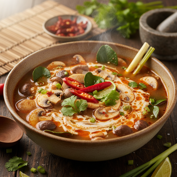 Thai Spicy Mushroom Soup recipe