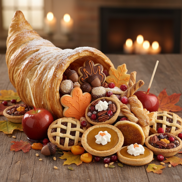 Thanksgiving Cornucopia Treats recipe