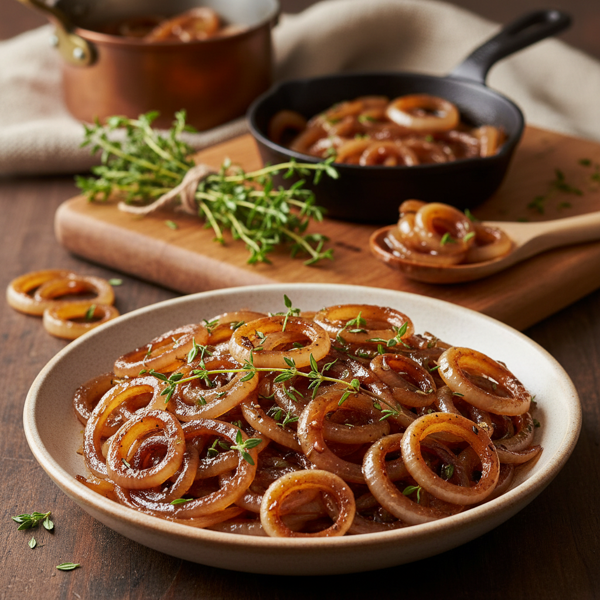 Thyme-Infused Caramelized Vidalia Onions recipe
