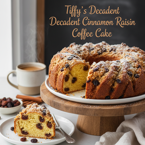 Tiffy's Decadent Cinnamon Raisin Coffee Cake recipe