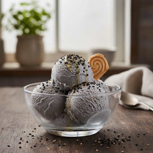 Toasted Black Sesame Ice Cream recipe