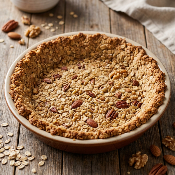 Toasted Oat-Nut Pie Crust recipe