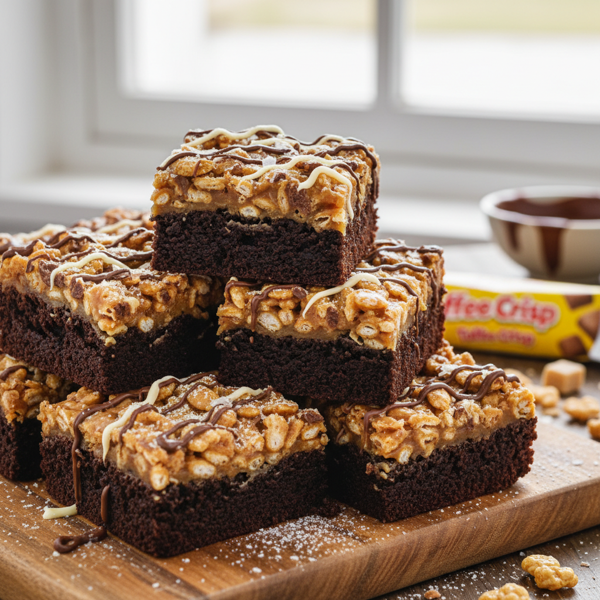 Toffee Crisp Brownies recipe