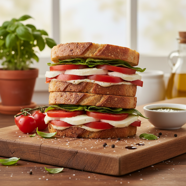Tomato Basil Delight Sandwiches recipe