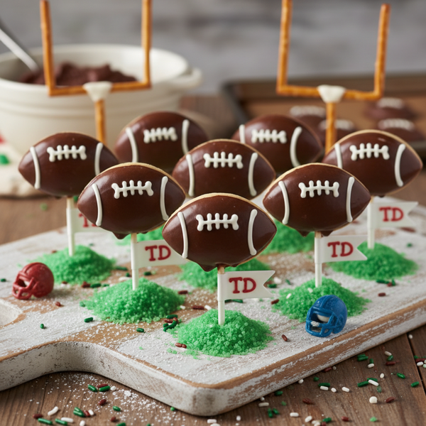 Touchdown Sugar Cookie Pops recipe
