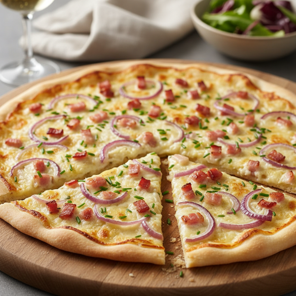 Traditional Alsatian Flammekueche recipe