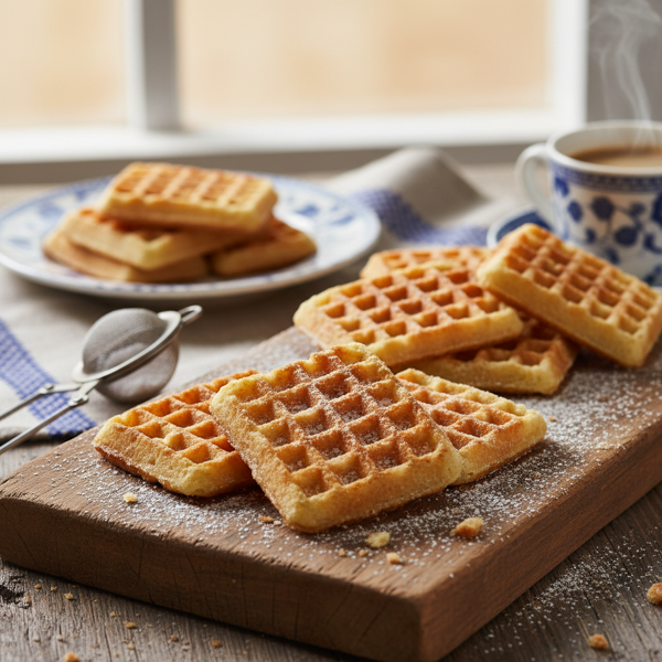 Traditional Belgian Lukken Waffle Cookies recipe