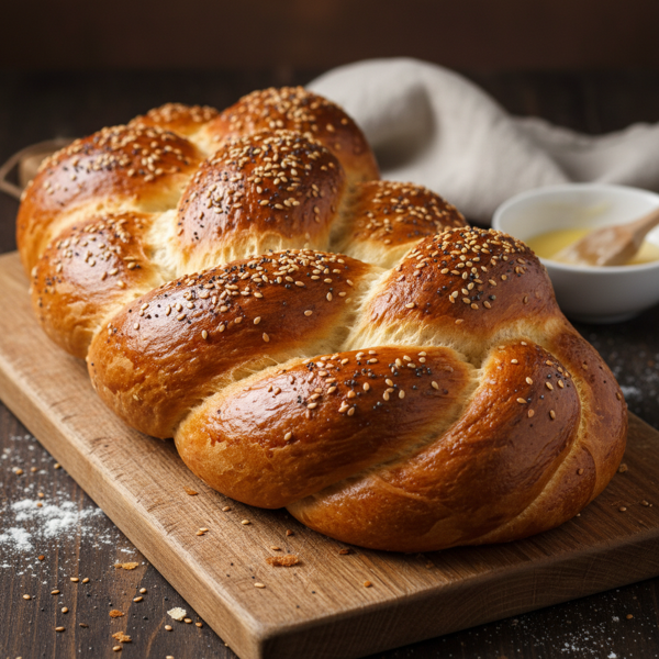 Traditional Braided Challah Bread recipe