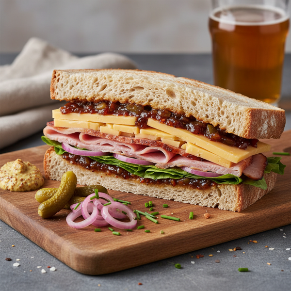 Traditional British Ploughman's Sandwich recipe