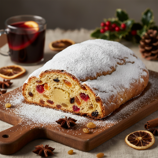 Traditional Christmas Fruit Stollen recipe
