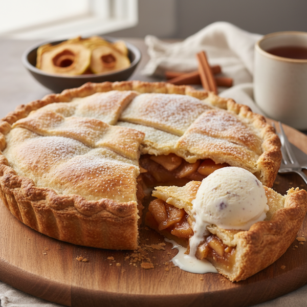 Traditional Dried Apple Schnitz Pie recipe